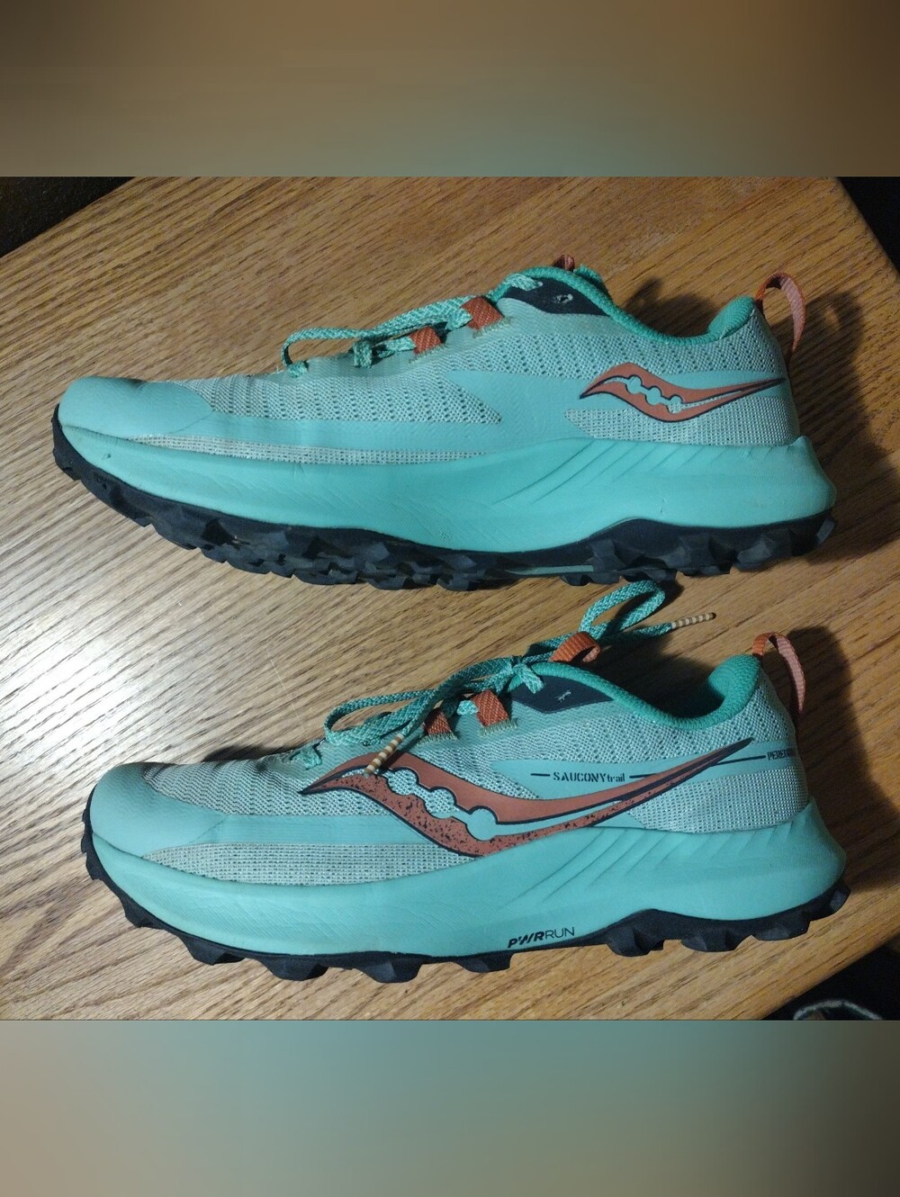 SAUCONY Peregrine 13 Women's Size 9. Sprig/Canopy (Mint Green) Off Road Trail - Picture 14 of 16